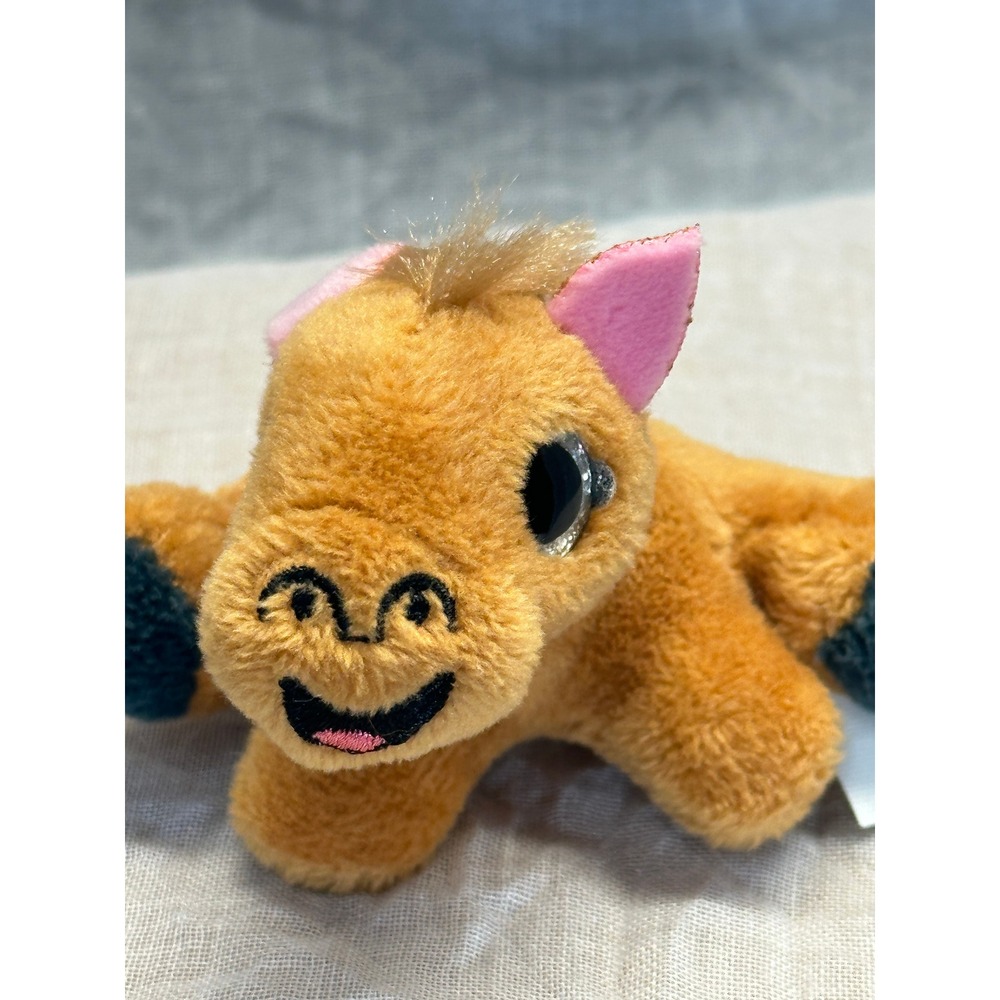 Surprizamals Beverly Hills Teddy Bear Co Horse Plush Tan Pink Mini Stuffed Toy